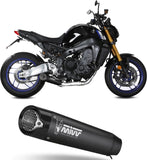 Complete Exhaust System Without Catalytic Converter And Without Sound Certification X-M5 Steel Black Carbon - Mivv Compatible With Yamaha Mt-09 - Sp (2021-2023)