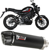 Système D'Échappement Complet Non Catalysé Et Sans Homologation Acoustique Gp Carbon Carbon - Mivv Compatible Avec Yamaha Xsr 125 (2022-2024)
