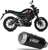 Système D'Échappement Complet Non Catalysé Et Sans Homologation Acoustique Mk3 Acier Noir - Mivv Compatible Avec Yamaha Xsr 125 (2022-2024)