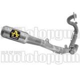 Système D'Échappement Complet Non Catalysé Et Sans Homologation Acoustique Round Competition Evo Bomb Titanium Embout Titanium - Arrow Special Parts Compatible Avec Honda Nsf 250 R (2012-2026)