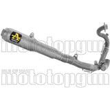 Système D'Échappement Complet Non Catalysé Et Sans Homologation Acoustique Round Competition Low Sound Bomb Titanium Embout Titanium - Arrow Special Parts Compatible Avec Honda Nsf 250 R (2012-2026)