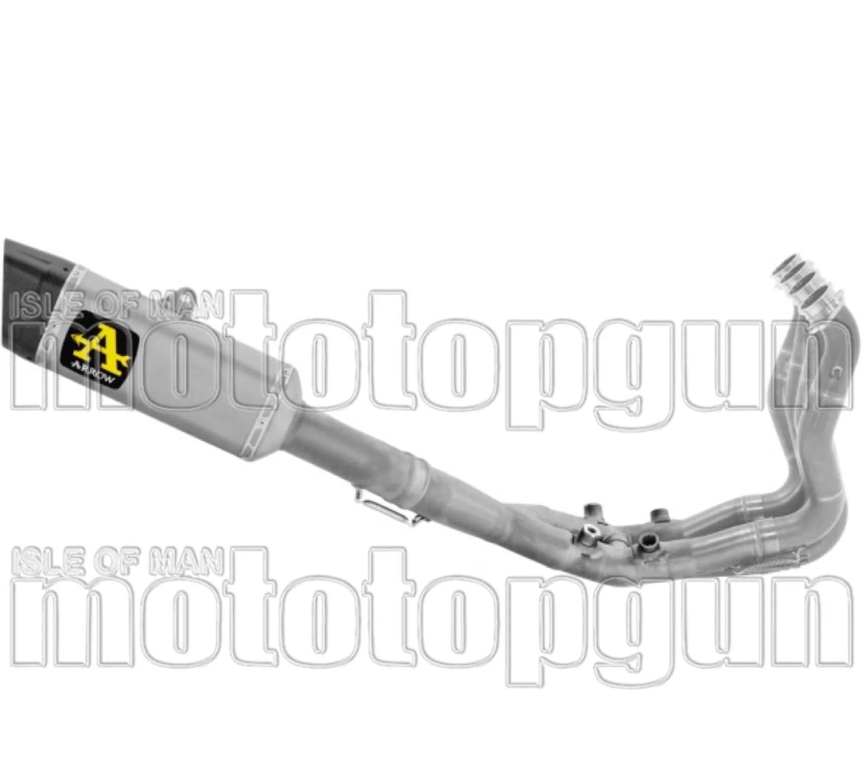 Système D'Échappement Complet Non Catalysé Et Sans Homologation Acoustique Pista Competition Sbk Titanium Embout Carby - Arrow Special Parts Compatible Avec Bmw M 1000 Rr (2025-2026)
