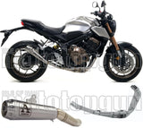 Système D'Échappement Complet Non Catalysé Et Sans Homologation Acoustique Pro-Race Titanium Titanium - Arrow Special Parts Compatible Avec Honda Cbr 650 R (2019-2023)