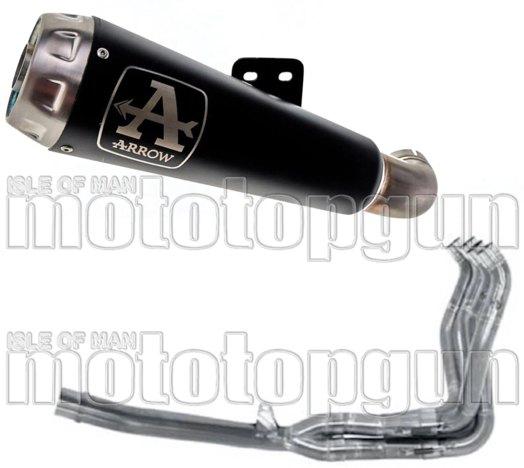 Système D'Échappement Complet Non Catalysé Et Sans Homologation Acoustique Pro-Race Nichrom Noir Acier - Arrow Special Parts Compatible Avec Suzuki Gsx-R 1000 R (2017-2020)