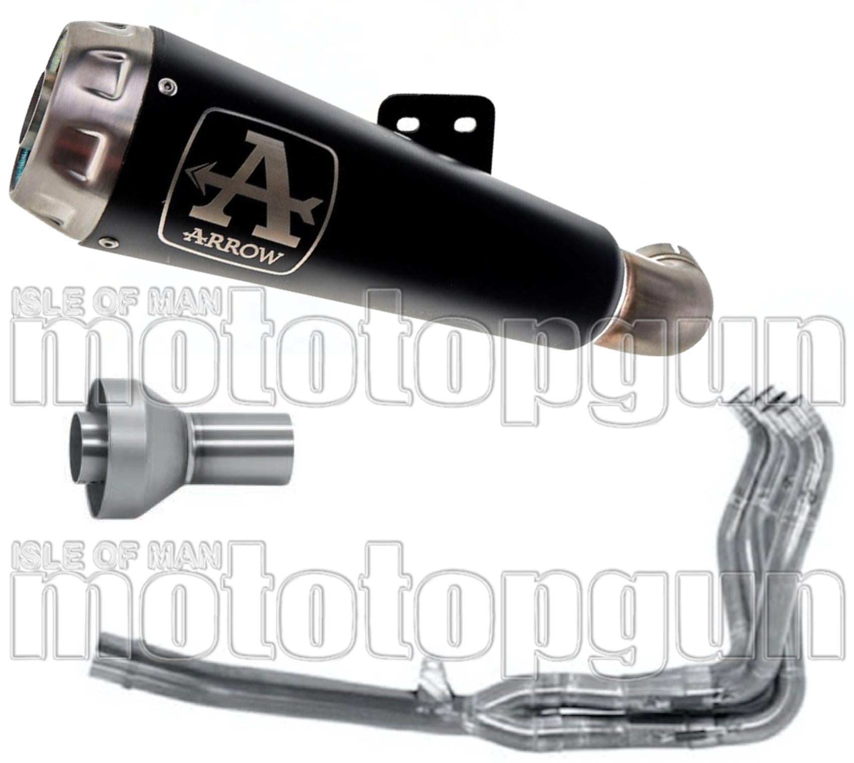 Complete Exhaust System Without Catalytic Converter And Without Sound Certification Pro-Race Black Nichrom Stainless Steel - Arrow Special Parts Compatible With Suzuki Gsx-R 1000 (2017-2020)