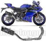 Système D'Échappement Complet Non Catalysé Et Sans Homologation Acoustique Indy-Race Evo Aluminium Noir Embout Carby - Arrow Special Parts Compatible Avec Yamaha Yzf R9 (2025)