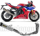 Système D'Échappement Complet Non Catalysé Et Sans Homologation Acoustique Indy-Race Evo Competition Evo Titanium Embout Carby - Arrow Special Parts Compatible Avec Honda Cbr 1000 Rr - R (2024-2026)