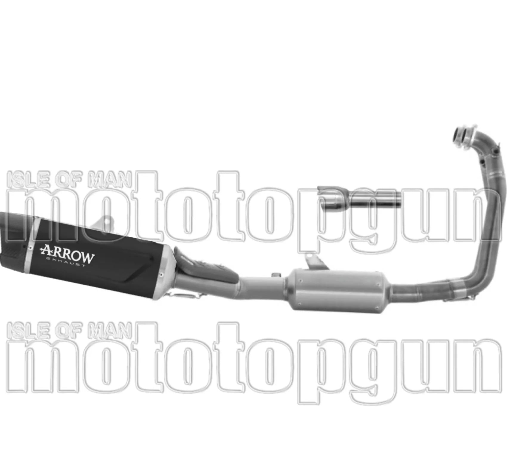 Système D'Échappement Complet Non Catalysé Et Sans Homologation Acoustique Indy-Race Evo Aluminium Noir Embout Carby - Arrow Special Parts Compatible Avec Aprilia Rs 660 (2025-2026)