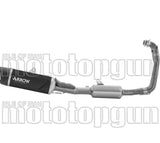 Système D'Échappement Complet Non Catalysé Et Sans Homologation Acoustique Indy-Race Evo Aluminium Noir Embout Carby - Arrow Special Parts Compatible Avec Aprilia Rs 660 (2025-2026)