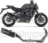 Système D'Échappement Complet Non Catalysé Et Sans Homologation Acoustique Indy-Race Evo Aluminium Noir Carbon - Arrow Special Parts Compatible Avec Yamaha Mt-09 Sp (2024-2026)