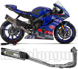 Système D'Échappement Complet Non Catalysé Et Sans Homologation Acoustique Indy-Race Evo Competition Evo Full Titanium Carbon - Arrow Special Parts Compatible Avec Yamaha Yzf-R6 (2017-2024)