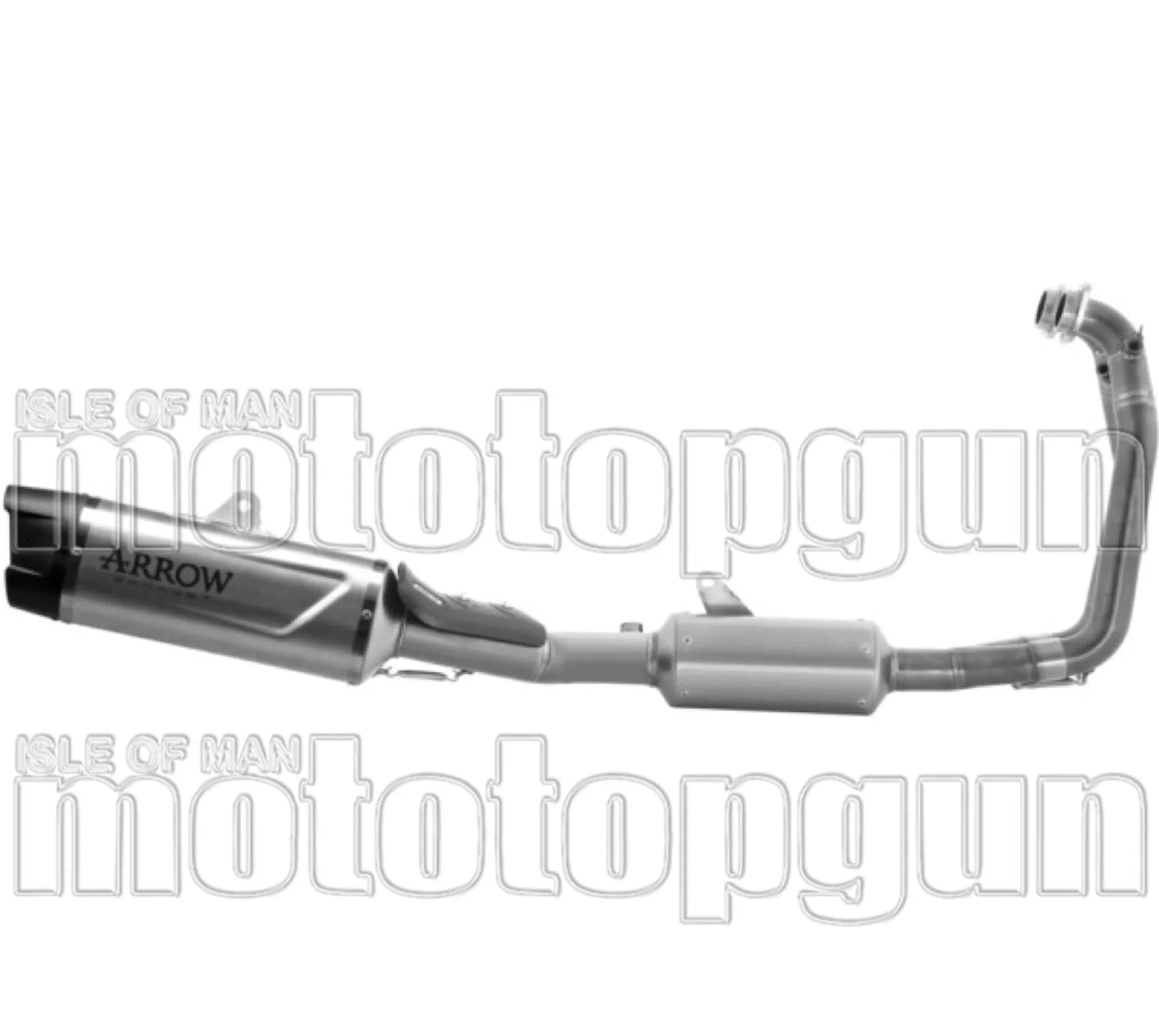 Système D'Échappement Complet Non Catalysé Et Sans Homologation Acoustique Indy-Race Evo Titanium Embout Carby - Arrow Special Parts Compatible Avec Aprilia Rs 660 (2025-2026)