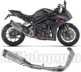 Système D'Échappement Complet Non Catalysé Et Sans Homologation Acoustique Indy-Race Evo Titanium Carbon - Arrow Special Parts Compatible Avec Honda Cbr 650 R (2024-2026)