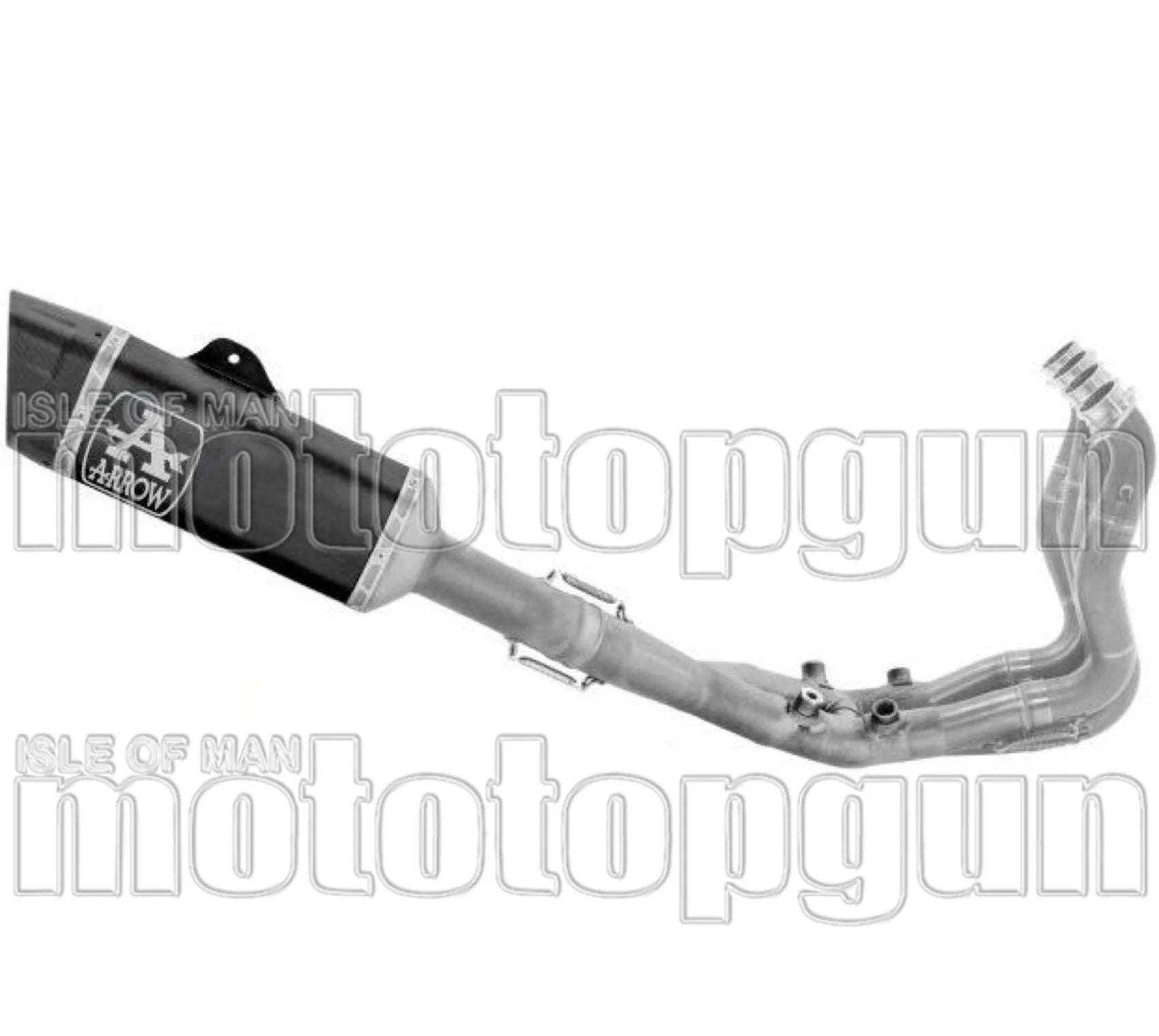 Système D'Échappement Complet Non Catalysé Et Sans Homologation Acoustique Pista Competition Sbk Titanium Embout Carby - Arrow Special Parts Compatible Avec Bmw S 1000 Rr (2019-2024)