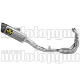 Système D'Échappement Complet Non Catalysé Et Sans Homologation Acoustique Pista Competition Evo Titanium Embout Carby - Arrow Special Parts Compatible Avec Yamaha Yzf R9 (2025)