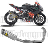 Système D'Échappement Complet Non Catalysé Et Sans Homologation Acoustique Pista Competition Sport Bike Titanium Embout Carby - Arrow Special Parts Compatible Avec Aprilia Rs 660 (2025-2026)