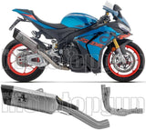 Système D'Échappement Complet Non Catalysé Et Sans Homologation Acoustique Pista Titanium Embout Carby - Arrow Special Parts Compatible Avec Aprilia Tuono V4 1100 (2025-2026)