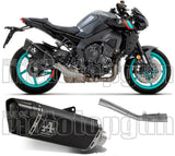 Système D'Échappement Complet Non Catalysé Et Sans Homologation Acoustique Pista Full Titanium Noir Carbon - Arrow Special Parts Compatible Avec Yamaha Mt-10 (2022-2024)
