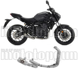 Système D'Échappement Complet Non Catalysé Et Sans Homologation Acoustique Pro-Race Titanium Titanium - Arrow Special Parts Compatible Avec Yamaha Mt-07 (2021-2024)