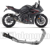 Système D'Échappement Complet Non Catalysé Et Sans Homologation Acoustique Pro-Race Aluminium Noir - Arrow Special Parts Compatible Avec Honda Cbr 650 R (2024-2026)