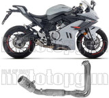 Système D'Échappement Complet Non Catalysé Et Sans Homologation Acoustique Pro-Race Nichrom - Arrow Special Parts Compatible Avec Cfmoto 675 Sr - R (2025-2026)