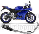Système D'Échappement Complet Non Catalysé Et Sans Homologation Acoustique Pro-Race Nichrom Noir Embout Acier - Arrow Special Parts Compatible Avec Yamaha Mt-125 (2025-2026)
