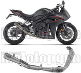 Système D'Échappement Complet Non Catalysé Et Sans Homologation Acoustique Pro-Race Titanium - Arrow Special Parts Compatible Avec Honda Cbr 650 R (2024-2026)