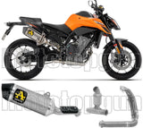 Système D'Échappement Complet Non Catalysé Et Sans Homologation Acoustique Race-Tech Aluminium Embout Carby - Arrow Special Parts Compatible Avec Ktm 790 Duke (2025-2026)