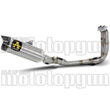 Système D'Échappement Complet Non Catalysé Et Sans Homologation Acoustique Thunder Titanium Embout Carby - Arrow Special Parts Compatible Avec Yamaha Mt-07 (2025-2026)