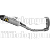 Système D'Échappement Complet Non Catalysé Et Sans Homologation Acoustique Veloce Competition Titanium Embout Carby - Arrow Special Parts Compatible Avec Triumph Daytona 660 (2024-2026)
