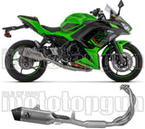 Système D'Échappement Complet Non Catalysé Et Sans Homologation Acoustique Veloce Titanium Carbon - Arrow Special Parts Compatible Avec Kawasaki Ninja 650 (2024-2026)