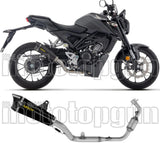Système D'Échappement Complet Non Catalysé Et Sans Homologation Acoustique X-Kone Aluminium Noir Carbon - Arrow Special Parts Compatible Avec Honda Cb 125 R (2024-2026)