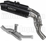 Système D'Échappement Non Catalysé Et Sans Homologation Acoustique Round Corps En Titane Noir Et Embout En Carbone - Arrow Special Parts Compatible Avec Ducati Hypermotard V2 Sp (2026)