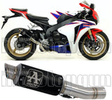 Échappement Sans Homologation Sonore Gp2 Gp-2 Nichrom Noir Acier - Arrow Special Parts Compatible Avec Honda Cbr 1000 Rr (2008-2013)