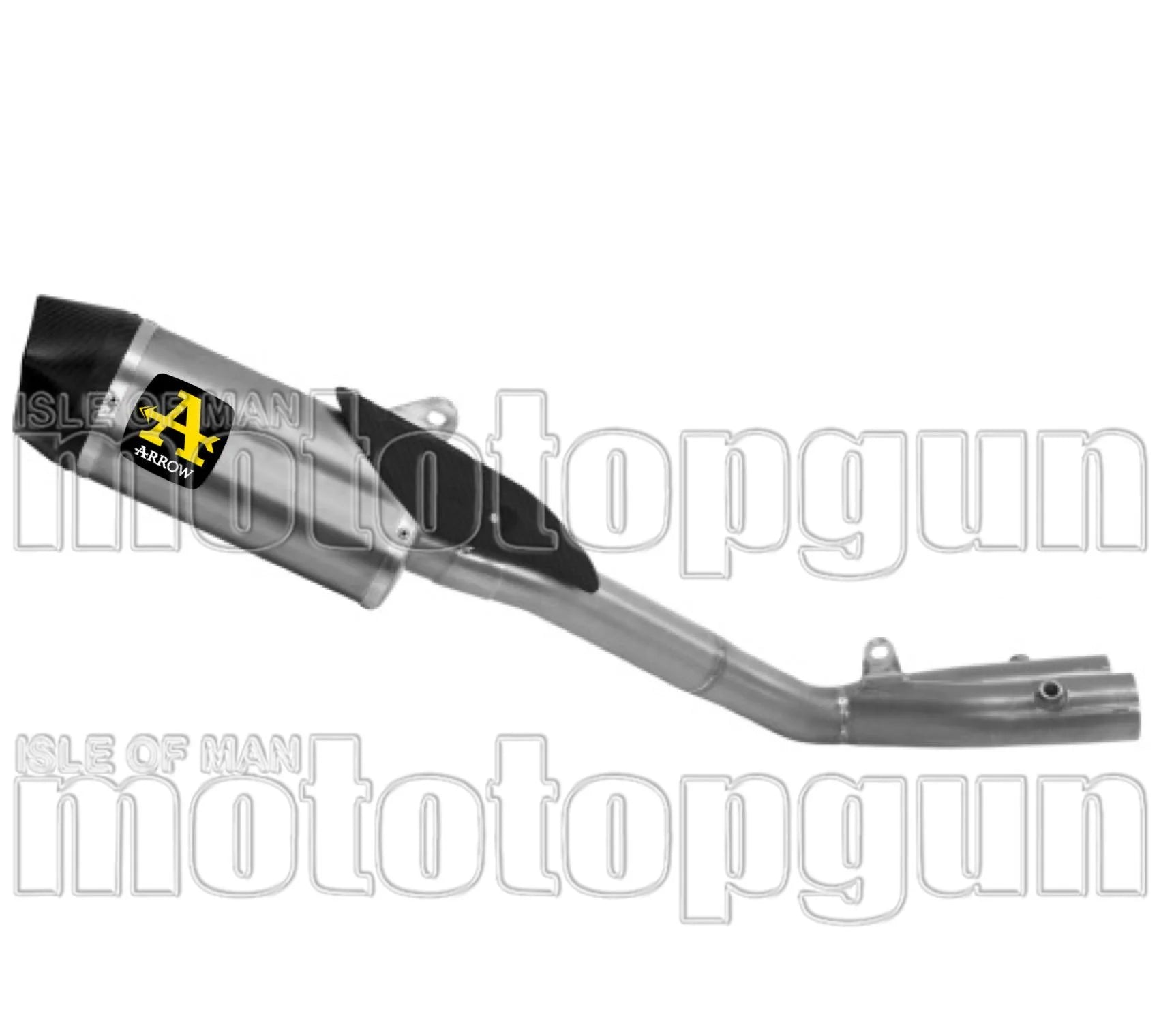 Système D'Échappement Non Catalysé Et Sans Homologation Acoustique Indy-Race Titanium Carbon - Arrow Special Parts Compatible Avec Yamaha Mt-10 (2022-2024)