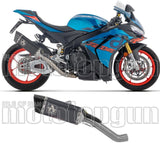Échappement Sans Homologation Sonore Pista Titanium Noir Embout Carby - Arrow Special Parts Compatible Avec Aprilia Tuono V4 1100 (2025-2026)