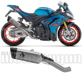 Échappement Sans Homologation Sonore Pista Titanium Embout Carby - Arrow Special Parts Compatible Avec Aprilia Tuono V4 1100 (2025-2026)