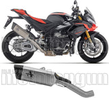 Exhaust Tip Without Sound Certification Pista Titanium Carby End Cap - Arrow Special Parts Compatible With Aprilia Tuono V4 1100 (2025-2026)