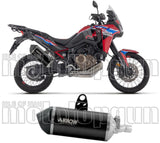 Échappement Sans Homologation Sonore Sonora Titanium Noir Carbon - Arrow Special Parts Compatible Avec Honda Crf 1100 L Africa Twin (2024-2026)