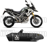 Échappement Sans Homologation Sonore Veloce Aluminium Noir Carbon - Arrow Special Parts Compatible Avec Triumph Tiger 1200 (2022-2024)