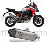 Échappement Sans Homologation Sonore Veloce Titanium Carbon - Arrow Special Parts Compatible Avec Ducati Multistrada V4 1100 (2021-2024)