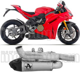 Échappement Sans Homologation Sonore Works Titanium Embout Carby - Arrow Special Parts Compatible Avec Ducati Panigale V4 - S (2025-2026)