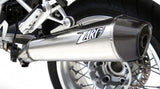 Échappement Sans Homologation Sonore Conical Acier Embout Carbon - Zard Compatible Avec Bmw R 1200 (2004-2008)