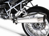 Échappement Sans Homologation Sonore Conical Acier Polish - Zard Compatible Avec Bmw R 1200 (2011-2013)
