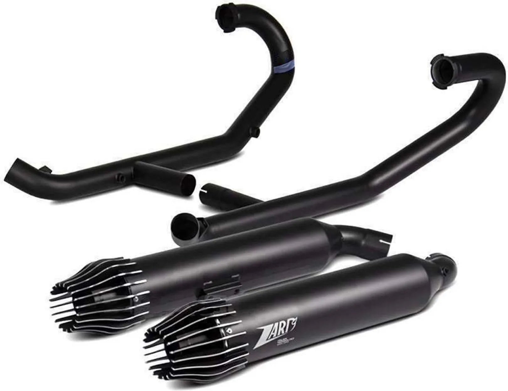 Système D'Échappement Complet Non Catalysé Et Sans Homologation Acoustique Acier Noir - Zard Compatible Avec Bmw R18 (2020-2023)