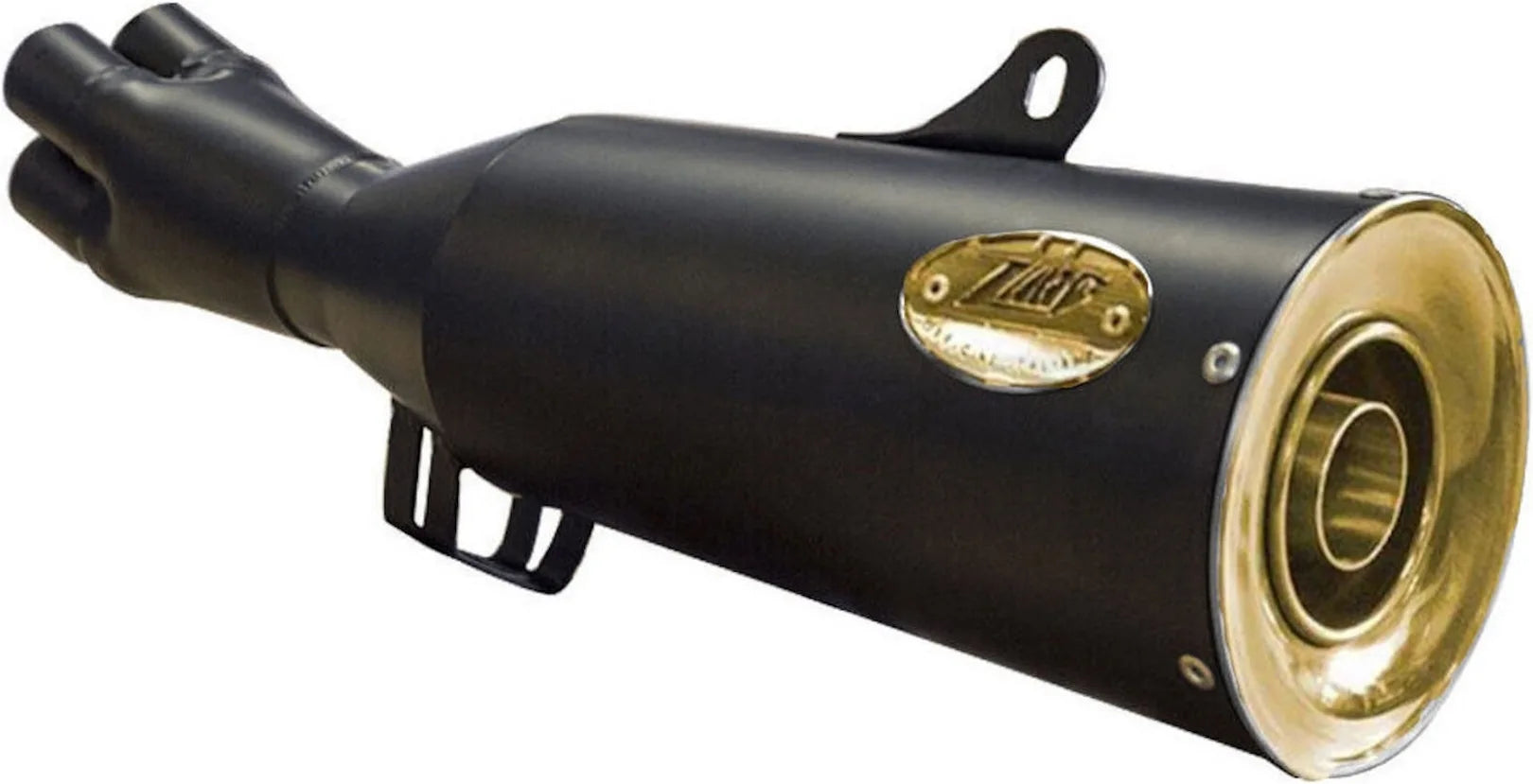 Système D'Échappement Complet Non Catalysé Et Sans Homologation Acoustique Acier Noir Embout Bronze - Zard Compatible Avec Bmw K 1100 Lt - Rs (1983-1989)