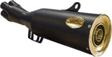 Complete Exhaust System Without Catalytic Converter And Without Sound Certification Steel Black Endcap Bronze - Zard Compatible With Bmw K 1100 Lt - Rs (1983-1989)