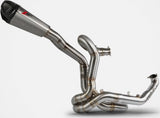 Système D'Échappement Complet Non Catalysé Et Sans Homologation Acoustique Titanium Embout Carbon - Zard Compatible Avec Ducati Panigale V2 (2020-2023)