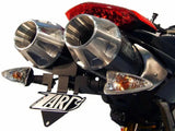 Échappement Sans Homologation Sonore Topgun Carbon - Zard Compatible Avec Ducati Hypermotard 796 (2007-2012)