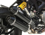 Échappement Sans Homologation Sonore Overlap Carbon - Zard Compatible Avec Ducati Monster 1100 Evo (2011-2013)